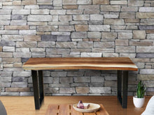 Load image into Gallery viewer, Console Table Live Edge Wood 120cm