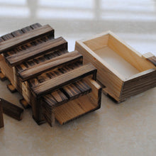 Load image into Gallery viewer, Secret Lock Box Wood Brain Teaser Puzzle - Unique Design - Put a Gift Inside-they have to work out how to open