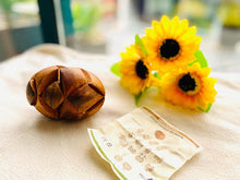 Load image into Gallery viewer, Fathers Day gift_ Brain teaser puzzle Football shape natural wood- can Dad put it back together