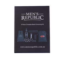 Load image into Gallery viewer, Men's Republic 6pc Beard Grooming Kit with Bag and Apron-Fathers Day Gift