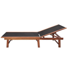 Load image into Gallery viewer, Sun Loungers 2 pcs with Table Solid Acacia Wood and Textilene