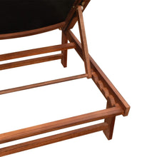 Load image into Gallery viewer, Sun Loungers 2 pcs with Table Solid Acacia Wood and Textilene
