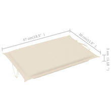 Load image into Gallery viewer, Rocking Sun Lounger with Cushion Solid Teak Wood
