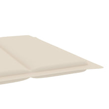 Load image into Gallery viewer, Rocking Sun Lounger with Cushion Solid Teak Wood