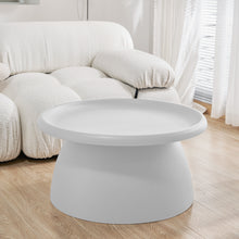Load image into Gallery viewer, Artiss Coffee Table Round 71CM Plastic White