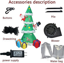 Load image into Gallery viewer, Christmas Inflatable Santa, snow man and Christmas Tree 2.1m Inflatable with LED lights