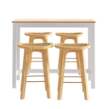 Load image into Gallery viewer, Artiss Bar Table and Stools Set Dining Desk Kitchen Chairs Cafe Pub