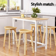 Load image into Gallery viewer, Artiss Bar Table and Stools Set Dining Desk Kitchen Chairs Cafe Pub