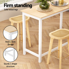 Load image into Gallery viewer, Artiss Bar Table and Stools Set Dining Desk Kitchen Chairs Cafe Pub
