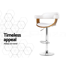 Load image into Gallery viewer, Artiss Bar Stools X3 Kitchen Counter Chair Gas Lift Swivel PU Selina White