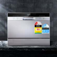 Load image into Gallery viewer, Devanti 6 Place Settings Benchtop Dishwasher Sliver