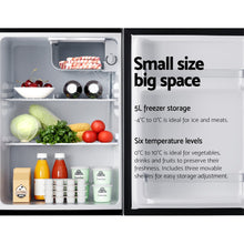 Load image into Gallery viewer, Devanti 70L Bar Fridge Black