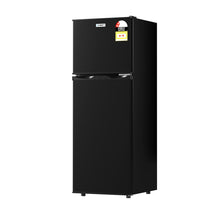 Load image into Gallery viewer, Devanti 122L Two Door Bar Fridge Mini Fridge with Freezer Black