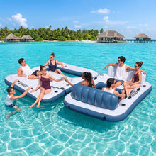 Load image into Gallery viewer, Inflatable Floating Island Float Lounger Pool Bed 4.16Mx2.68M