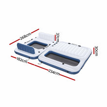 Load image into Gallery viewer, Inflatable Floating Island Float Lounger Pool Bed 4.16Mx2.68M
