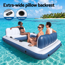Load image into Gallery viewer, Inflatable Floating Island Float Lounger Pool Bed 4.16Mx2.68M