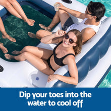 Load image into Gallery viewer, Inflatable Floating Island Float Lounger Pool Bed 4.16Mx2.68M