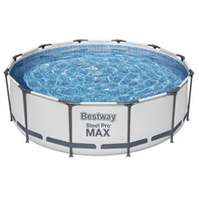 Load image into Gallery viewer, Bestway Swimming Pool 366x100cm Steel Frame Round Above Ground Pools w/ Filter Pump 9150L