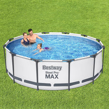 Load image into Gallery viewer, Bestway Swimming Pool 366x100cm Steel Frame Round Above Ground Pools w/ Filter Pump 9150L