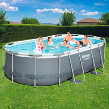 Load image into Gallery viewer, Bestway Swimming Pool 427x250x100cm Steel Frame Above Ground Pools Filter Pump Ladder 7250L