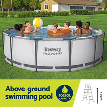 Load image into Gallery viewer, Bestway 366cm Swimming Pool Above Ground Pools Round Filter Pump Cover Ladder