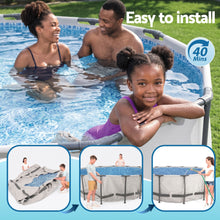 Load image into Gallery viewer, Bestway Swimming Pools 427cm x 107cm Steel Above Ground Round Backyard Pool Set White