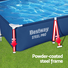 Load image into Gallery viewer, Bestway Swimming Pool 300x201x66cm Steel Frame Above Ground Pools 3300L