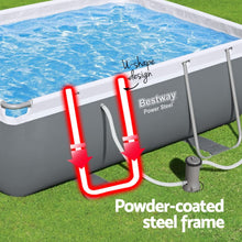 Load image into Gallery viewer, Bestway Swimming Pool 282x196x84cm Steel Frame Above Ground Pools Filter Pump 3662L
