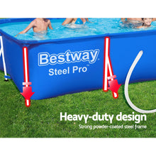 Load image into Gallery viewer, Bestway Swimming Pool 400x211x81cm Steel Frame Above Ground Pools w/ Filter Pump 5700L