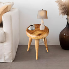 Load image into Gallery viewer, Round Coffee Side Table Timber-40 cm across
