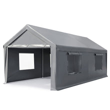 Load image into Gallery viewer, 3x6m Carports Canopy Tent Portable Garage Outdoor Steel Shelter Grey
