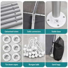 Load image into Gallery viewer, 3x6m Carports Canopy Tent Portable Garage Outdoor Steel Shelter Grey