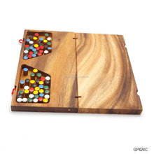 Load image into Gallery viewer, Chinese Checkers - wooden board game, strategy game, game for adults, game for kids, Large folding