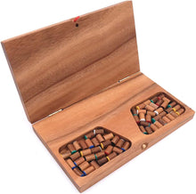 Load image into Gallery viewer, Chinese Checkers - wooden board game, strategy game, game for adults, game for kids, Large folding