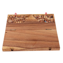 Load image into Gallery viewer, Chinese Checkers - wooden board game, strategy game, game for adults, game for kids, Large folding