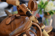 Load image into Gallery viewer, Fathers Day Gift Wood Motor bike model carved large 65cm length-YES sixty five cm !