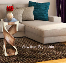 Load image into Gallery viewer, Swirl wood side table Acacia wood Side Table/Corner Table Bar stool-76 cm height