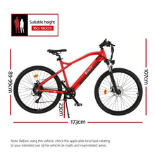 Load image into Gallery viewer, Everfit 26 Inch Electric Bike Mountain Bicycle eBike Built-in Battery 250W