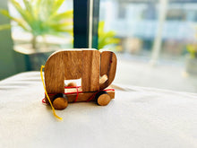 Load image into Gallery viewer, Elephant Pull Toy - Natural Wood Baby Toy, Pull Toy, Montessori Toy, Educational Toys, Wooden toy, Toddler wood Toy