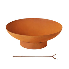 Load image into Gallery viewer, Grillz Fire Pit Iron Bowl 80cm Outdoor Patio Fireplace