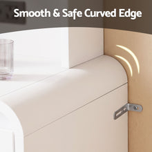 Load image into Gallery viewer, Artiss Dressing Table Makeup Vanity Desk LED Mirror Drawers Charging Station Curved Edge White