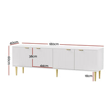 Load image into Gallery viewer, Artiss TV Cabinet Entertainment Unit Stand Storage 180CM White