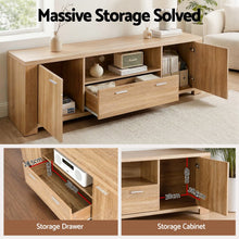 Load image into Gallery viewer, Artiss TV Unit & Coffee Table Set Storage Drawer Pine