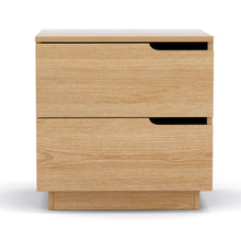 Load image into Gallery viewer, Bedside Table 2 Drawers Nightstand Pine