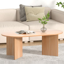 Load image into Gallery viewer, Artiss Coffee Table Oval 110CM Pine Alva