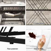 Load image into Gallery viewer, Artiss Nesting Coffee Table Set of 2 Marble Effect
