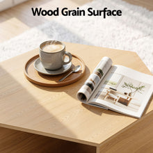 Load image into Gallery viewer, Set of 2 Coffee Table Hexagonal Center Table with Open Storage 2-Way Display Side Table Wood