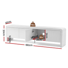 Load image into Gallery viewer, Artiss TV Unit Entertainment Unit Storage Cabinet 180cm White