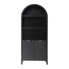Load image into Gallery viewer, Buffet Sideboard Cabinet Pantry 180CM Arched Storage Bookshelf Black