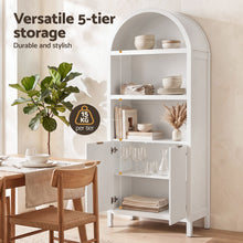 Load image into Gallery viewer, Buffet Sideboard Cabinet Pantry 180CM Arched Storage Bookshelf White